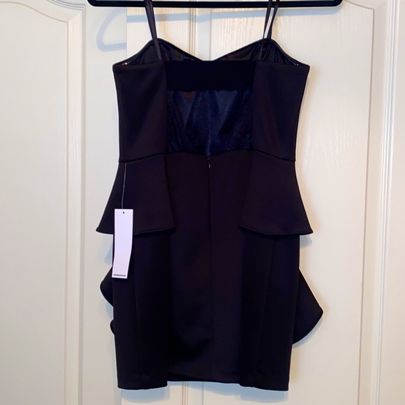 BCBGeneration Black Lace Ruffle Cocktail Dress - Picture 4 of 7